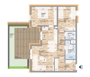 Prodej bytu 3+kk v osobním vlastnictví 104 m², Zlín