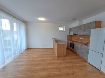 pokoj s kuchyňským koutem - Pronájem bytu 1+kk v osobním vlastnictví 36 m², Hluboká nad Vltavou