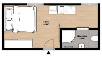 Prodej bytu 1+kk v osobním vlastnictví 20 m², Loučná pod Klínovcem