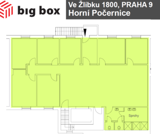 Pronájem kancelářských prostor 193 m², Praha 9 - Horní Počernice