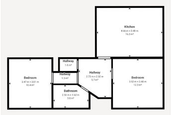 Pronájem bytu 2+1 v osobním vlastnictví 54 m², Znojmo
