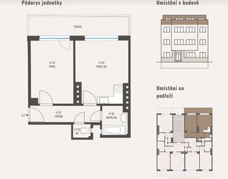 Prodej bytu 2+kk v osobním vlastnictví 35 m², Praha 4 - Michle