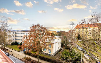 Výhled z bytu - Prodej bytu 2+kk v osobním vlastnictví 48 m², Ústí nad Labem