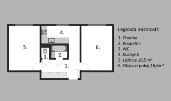 Prodej bytu 2+1 v osobním vlastnictví 54 m², Praha 6 - Břevnov