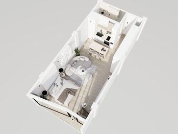 Prodej bytu 1+kk v osobním vlastnictví 49 m², Morabito