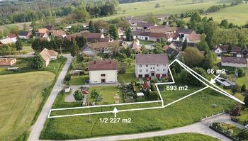 Prodej pozemku 1072 m², Strunkovice nad Blanicí