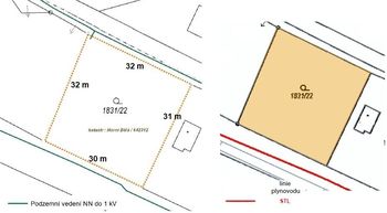 Prodej pozemku 973 m², Horní Bělá