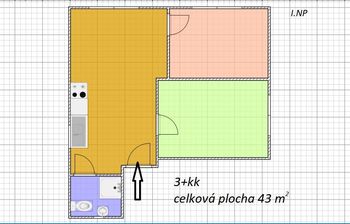 Pronájem bytu 3+kk v osobním vlastnictví 43 m², Hradec Králové