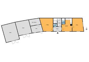 Plánek domu - Pronájem domu 72 m², Doubek