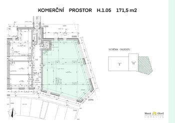 Prodej obchodních prostor 172 m², Hořovice