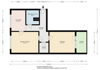 Prodej bytu 2+1 v osobním vlastnictví 56 m², Mikulov