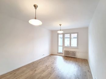 Obývací pokoj - Pronájem bytu 3+kk v osobním vlastnictví, Praha 10 - Malešice