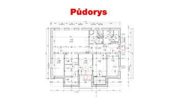 Půdorys - Pronájem výrobních prostor 153 m², Štětí