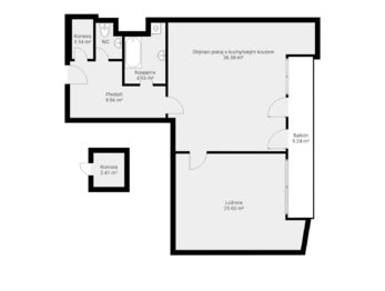 Pronájem bytu 2+kk v osobním vlastnictví 84 m², Praha 5 - Stodůlky