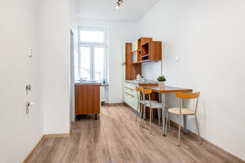 kuchyň - Prodej bytu 1+1 v osobním vlastnictví 44 m², České Budějovice
