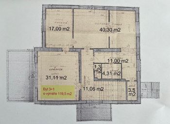 Pronájem bytu 3+1 v osobním vlastnictví 120 m², Řevnice