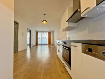 kuchyň s obývacím pokojem - Pronájem bytu 2+kk v osobním vlastnictví 60 m², České Budějovice