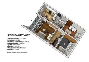 Pronájem bytu 3+1 v osobním vlastnictví 62 m², Jablonec nad Nisou