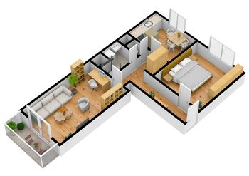 Pronájem bytu 2+1 v osobním vlastnictví 56 m², Praha 5 - Smíchov