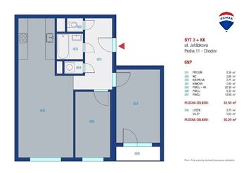 Pronájem bytu 3+kk v osobním vlastnictví 62 m², Praha 4 - Chodov