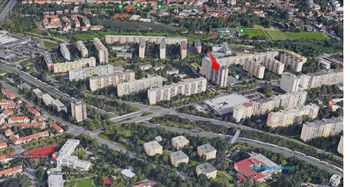 Google Earth Lokace - Prodej bytu 1+1 v osobním vlastnictví 47 m², Praha 4 - Záběhlice