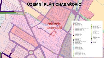 Územní plán - Prodej pozemku 697 m², Chabařovice