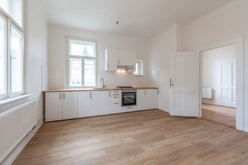 Kuchyně - Pronájem bytu v osobním vlastnictví 13 m², Praha 8 - Libeň