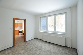 obývací pokoj - kuchyně - Pronájem bytu 1+1 v osobním vlastnictví 42 m², Borovany