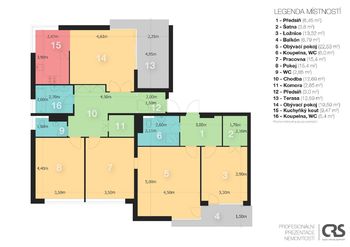 Prodej bytu 5+kk v osobním vlastnictví 152 m², Praha 9 - Hostavice