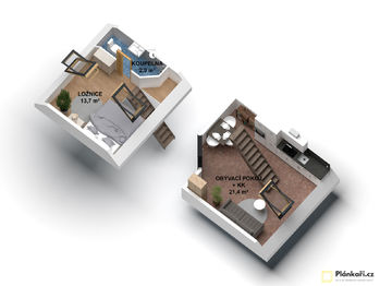 Pronájem bytu 2+kk v osobním vlastnictví 39 m², Hostivice