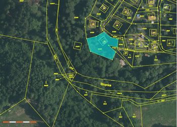 katastrální mapa - Prodej chaty / chalupy 60 m², Komařice