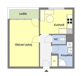 Prodej bytu 2+kk v osobním vlastnictví 35 m², Praha 6 - Sedlec