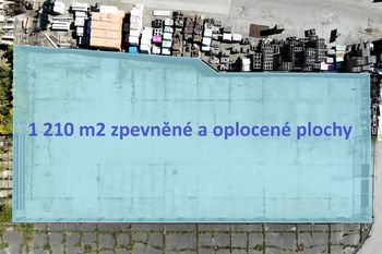 rozložení plochy ... - Pronájem pozemku 1210 m², Havlíčkův Brod