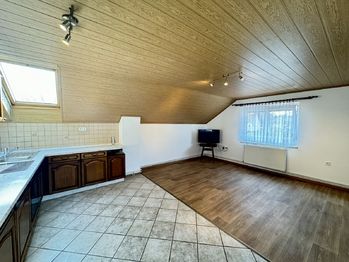 Obývací pokoj + Kuchyně - Pronájem bytu 2+kk v osobním vlastnictví 55 m², Hořovice