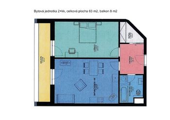 Pronájem bytu 2+kk v osobním vlastnictví 72 m², Poděbrady
