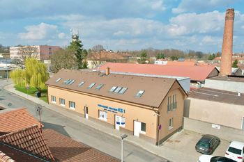 pohled z dronu  - Prodej bytu 2+kk v osobním vlastnictví, Lysá nad Labem