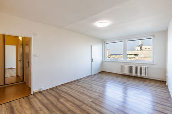obývací pokoj - Prodej bytu 1+1 v osobním vlastnictví, Praha 3 - Žižkov