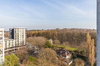 výhled vpravo - Prodej bytu 1+1 v osobním vlastnictví, Praha 3 - Žižkov