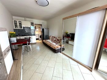 Kuchyň - Prodej bytu 1+kk v osobním vlastnictví 23 m², Praha 9 - Letňany
