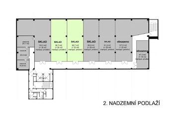 Pronájem skladovacích prostor 93 m², Praha 9 - Horní Počernice