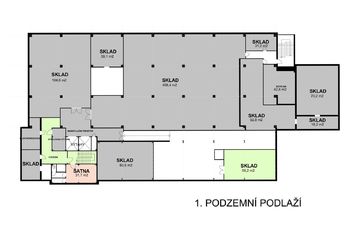 Pronájem skladovacích prostor 59 m², Praha 9 - Horní Počernice