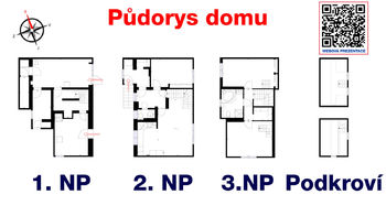 Půdorys - Prodej domu 125 m², Kovářská