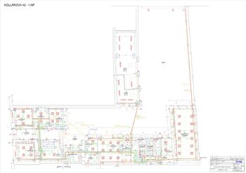 Orientační plánek 1. NP - Pronájem kancelářských prostor 818 m², Plzeň 