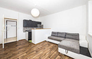 Obývací pokoj a kuchyňský kout - Pronájem bytu 2+kk v družstevním vlastnictví 50 m², Ústí nad Labem