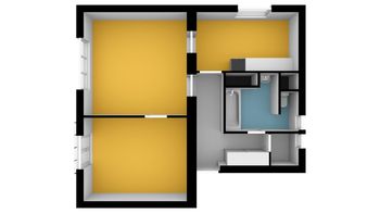 Pronájem bytu 2+1 v osobním vlastnictví 55 m², Pardubice