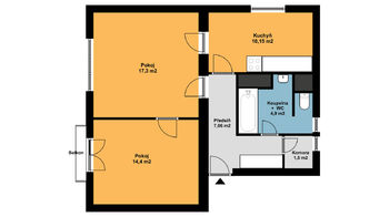 Pronájem bytu 1+1 v osobním vlastnictví 41 m², Pardubice