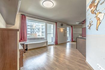Obývací pokoj - Prodej bytu 2+kk v osobním vlastnictví 51 m², Praha 5 - Zličín
