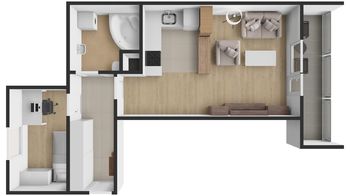 Prodej bytu 2+kk v osobním vlastnictví 50 m², Praha 10 - Horní Měcholupy