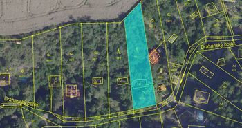 Katastrální mapa - Prodej chaty / chalupy 84 m², Zdiby