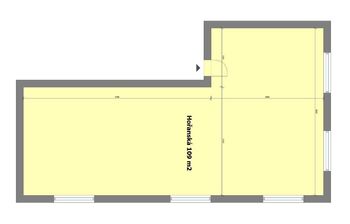 Orientační půdorys prostoru - Prodej apartmánu 109 m², Praha 3 - Žižkov 